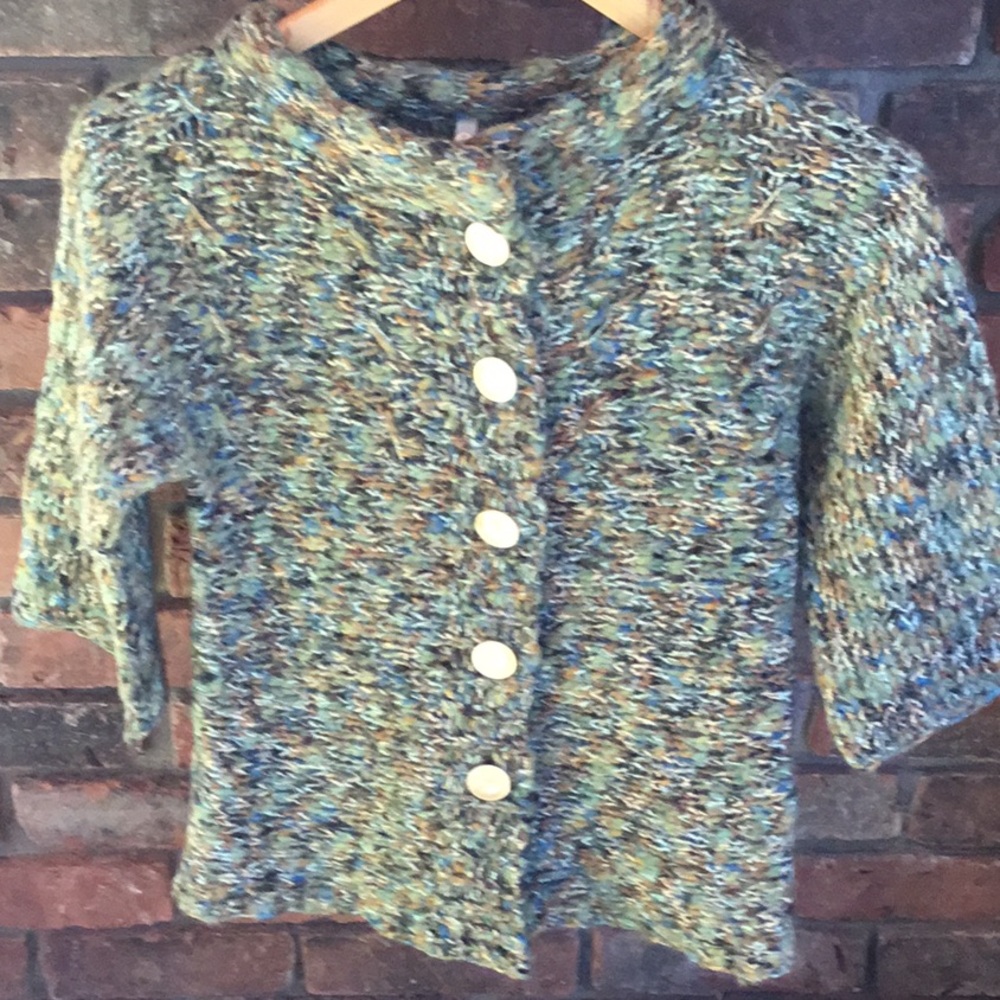 Leo & Nicole Multicolor Button-Up Cardigan